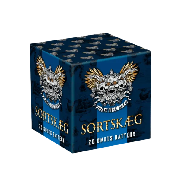 Sortskæg 25 skuds batteri fra Royal Fireworks